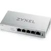Image de Zyxel GS1200-5HPV3 5-Port Gigabit PoE+ web/smart managed (5 ports), Switch réseau, Gris, Argent