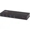 Image de Aten Commutateur industriel 4 ports USB 3.1 Gen1, Commutateur KVM, Noir