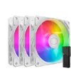 Image de Cooler Master SickleFlow 120 ARGB (120 mm, 3x), Ventilateur PC, Blanc