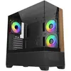 Image de Cooler Master CoolerMaster Geh Elite 690 Wood Black (ATX, ITX, mATX), Boîtier PC, Noir