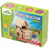 Image de Igroteco jeu de construction en bois, maison avec garage, 75 pièces