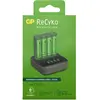 Image de GP Batteries ReCyko B4D45 Station d'accueil LCD 4 ports + 4x AA NiMh 2100mAh (4 pcs, AA, AAA, Piles rechargeables + chargeur), Chargeur de batterie