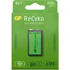 Image de GP Batteries ReCyko (1 pcs, 9V Block, 200 mAh), Batteries + piles