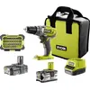 Image de Ryobi, Perceuse + Visseuses sans fil, Perceuse-visseuse sans fil ONE+ R18DD3-2415BSA31 1x1,5Ah, 1x4,0Ah (Perceuse-visseuse)
