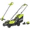 Image de Ryobi, Tondeuse à gazon, 5133005885 OLM1833LT23A-140 18V 4Ah Accu Grasmäher + Accu-Trimmer Set (Fonctionnement sur batterie)