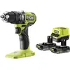 Image de Ryobi, Perceuse + Visseuses sans fil, Perceuse-visseuse à percussion sans fil ONE+ RPD18BL-2C20S 2x2,0Ah (Perceuse-visseuse à percussion)