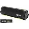 Image de Ryobi 5133006428 Bluetooth 4V Enceinte USB rechargeable au lithium Batterie 2,0 Ah et chargeur dans le (9 h), Enceinte Bluetooth, Vert, Gris