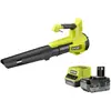 Image de Ryobi, Aspirateur + souffleur à feuilles, 18 V ONE+ Akku-Laubgebläse RY18BLB-140 (Fonctionnement sur batterie, Souffleur de feuilles)