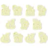Image de 4M, Autocollant mural, Fosforescerend PACK: eenhoorns bevat 12 stuks (17.70 x 1.50 cm)