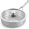 Image de KitchenAid 3PLY Cvd Skillet 24cm / 3.10L Uncoated, Poêle + casserole, Argent