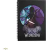 Image de Cinereplicas, Cahier + bloc-notes, Wednesday carnet Wednesday with Cello (14,5 x 21 cm, À rayures, Couverture souple)