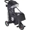 Image de Globber, Poussette : accessoires, EXPLORER TRIKE Regenschutz (schwarz/transparent)