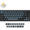 Image de Keychron Q2 Pro (noir/bleu-gris, DE-Layout, K Pro Banana, Hot-Swap, cadre aluminium, RGB) (Allemagne, Filaire, Sans fil), Clavier, Noir, Bleu