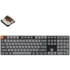 Image de Keychron K5 Max QMK/VIA Clavier mécanique personnalisé sans fil, permutable à chaud, rétroéclairage RGB, (Barebone, Filaire, Sans fil), Clavier, Noir, Gris