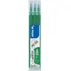 Image de Pilot, Cartouche de rechange + encrier, FriXion Recharge Set à 3 (Vert, 0.25 mm, 3 pcs)