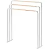 Image de Yamazaki, Porte-serviettes + crochets pour serviettes, Handtuchständer mit 3 Stangen PLAIN