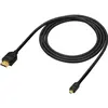 Image de Sony micro HDMI (Typ D)   HDMI (Typ A) (1.50 m, Micro HDMI), Câble vidéo, Noir