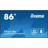 Image de iiyama 86" 3840x2160, Panneau UHD IPS, Teinte 1%, 8 (3840 x 2160 pixels, 86"), Affichage dynamique, Noir