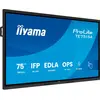 Image de Iiyama Écran Tactile Prolite Te7515a-b1ag 75´´ 4k Ips Led