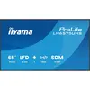 Image de iiyama 65" 3840x2160, UHD IPS panel, Haze 25% (3840 x 2160 pixels, 64.50"), Affichage dynamique, Noir