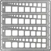 Image de Tamiya Modeling Quadrat Pochoir 1-10mm (4) PE