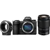 Image de Nikon Z 6 II avec adaptateur FTZ (24 - 200 mm, 24.50 Mpx, Plein format), Appareil photo, Noir