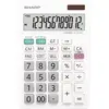Image de Sharp, Calculatrice, Calculatrice de bureau EL-334W blanche (Fonctionnement sur piles)