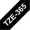 Image de Brother, Ruban d'étiquetage, Tze-365 (3.60 cm, Blanc, Noir)