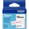 Image de Brother, Ruban d'étiquetage, Btag (1.20 cm, Rouge, Blanc)