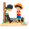 Image de Banpresto Figurine De Collection Mondiale Histoires De Bûches Luffy Et Zoro One Piece 7 Cm