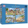 Image de Gibsons Puzzle Wish you were here 4x500 pièces (500 pièces)