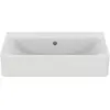 Image de Ideal Standard, Lavabo, Lavabo Connect Cube 650mm E8104, sans trou de robinet (460 mm, 650 mm)