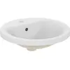 Image de Ideal Standard, Lavabo, Vasque à encastrer Connect 48 cm blanc E504201 (480 mm, 480 mm)