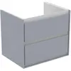 Image de Ideal Standard, Meuble sous-lavabo, IDS Meuble sous-lavabo CONNECT AIR 600x440x517mm gris clair brillant / blanc mat (60 x 44 x 51.70 cm)