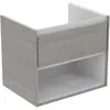 Image de Ideal Standard, Meuble sous-lavabo, IDS Meuble sous-lavabo CONNECT AIR 600x440x517mm Ei décor gris / blanc mat (60 x 44 x 51.70 cm)