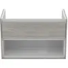 Image de Ideal Standard, Meuble sous-lavabo, IDS Meuble sous-lavabo CONNECT AIR 800x440x517mm Ei décor gris / blanc mat (80 x 44 x 51.70 cm)