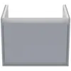 Image de Ideal Standard, Meuble sous-lavabo, IDS Meuble sous-lavabo CONNECT AIR 535mm f Cube Air 60cm hgrau gl / we ma (53 x 40.90 x 40 cm)