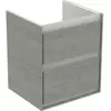 Image de Ideal Standard, Meuble sous-lavabo, IDS WT-US CONNECT AIR CUBE 2 tiroirs 430 Ei décor gris / blanc mat (43 x 40.20 x 51.70 cm)