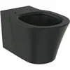 Image de Ideal Standard, Cuvette toilettes + bidet, WC suspendu Connect Air cuvette sans rebord AquaBlade noir mat sans abattant WC E00