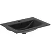 Image de Ideal Standard, Lavabo, Meuble vasque Connect Air 64 cm noir mat E0389V3 (460 mm, 640 mm)