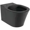 Image de Ideal Standard, Cuvette toilettes + bidet, WC suspendu Connect Air cuvette sans rebord noir mat sans abattant E2288V3