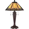 Image de Elstead Lighting, Lampe de table, Arden lampe de table E27 double bronze patine (E27)