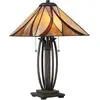Image de Elstead Lighting, Lampe de table, Asheville lampe de table E27 double 64cm Valiant Bronze (E27)