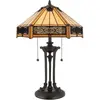 Image de Elstead Lighting, Lampe de table, Indus Lampe de table E27 double bronze vintage (E27)