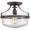 Image de Elstead Lighting, Applique + plafonnier, Penn Station Plafonnier E27 Bronze occidental (E27)