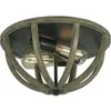 Image de Elstead Lighting, Applique + plafonnier, Allier Plafonnier E27 2 fois Météo Chêne, fer forgé antique (E27)