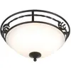 Image de Elstead Lighting, Applique + plafonnier, Pembroke Plafonnier E27 double noir, fabriqué au Royaume-Uni (E27)