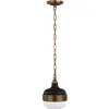 Image de Elstead Lighting, Suspension, Cadence Lampe à suspendre E27 Laiton antique foncé, noir mat (E27)