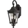 Image de Elstead Lighting, Éclairage d'extérieur, Cotswold Lane Applique murale extérieure E14 double 52cm noir IP44 (E14, IP44, IP55)