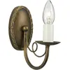 Image de Elstead Lighting, Éclairage d'extérieur, Applique Minster E14 Noir, Or, Made in UK (E14, IP20)